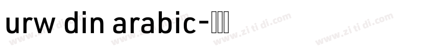 urw din arabic字体转换